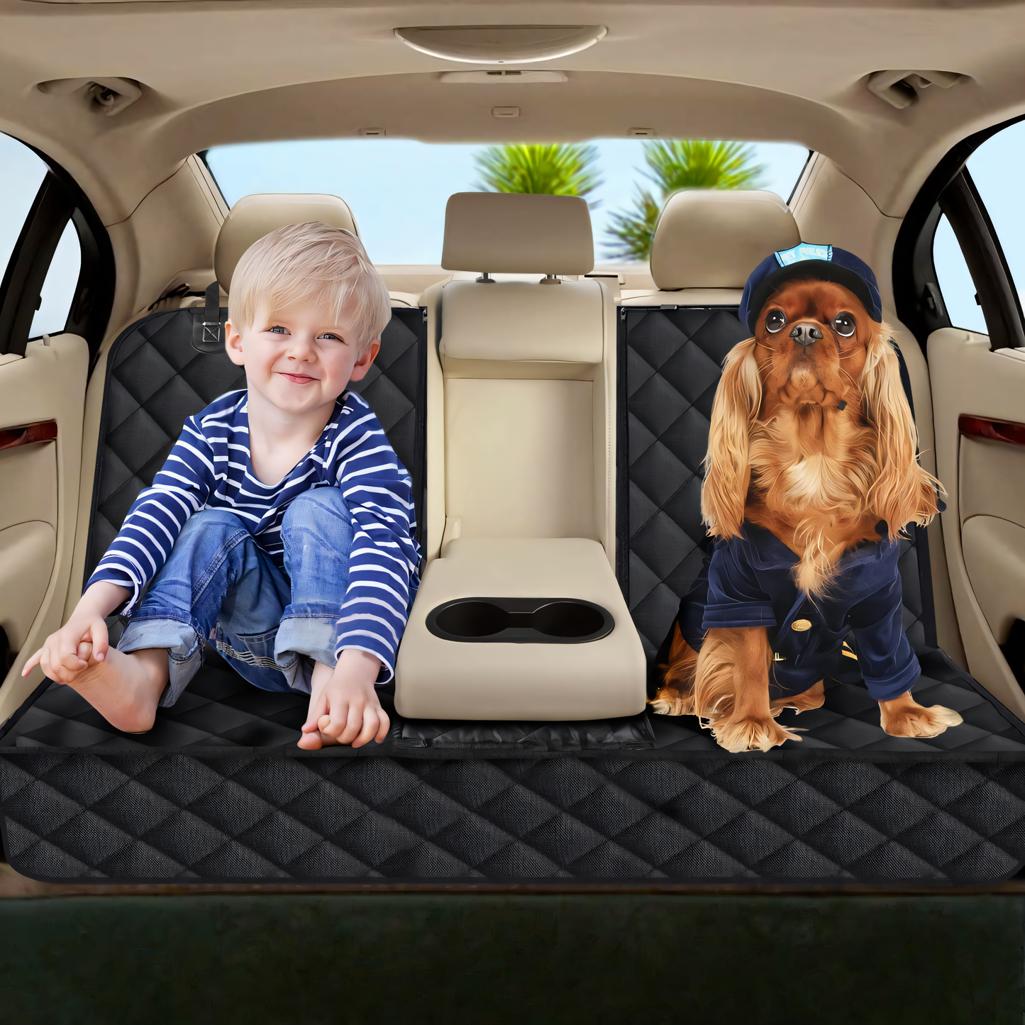 Funda Impermeable para Perros – Protección Total del Asiento Trasero